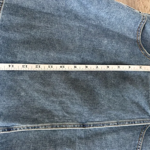 BDG Urban Outfitters Denim Wrap Mini Skirt with Belted Tie - Picture 4 of 9